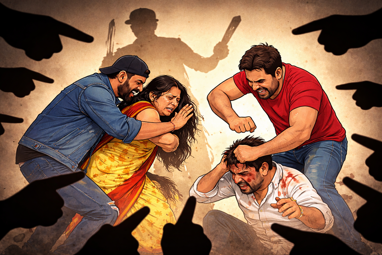 वृंदावन में कानून बेबस ! दबंगों ने घर में घुसकर दंपती को पीटा, मौत की धमकी देकर उठा ले गए