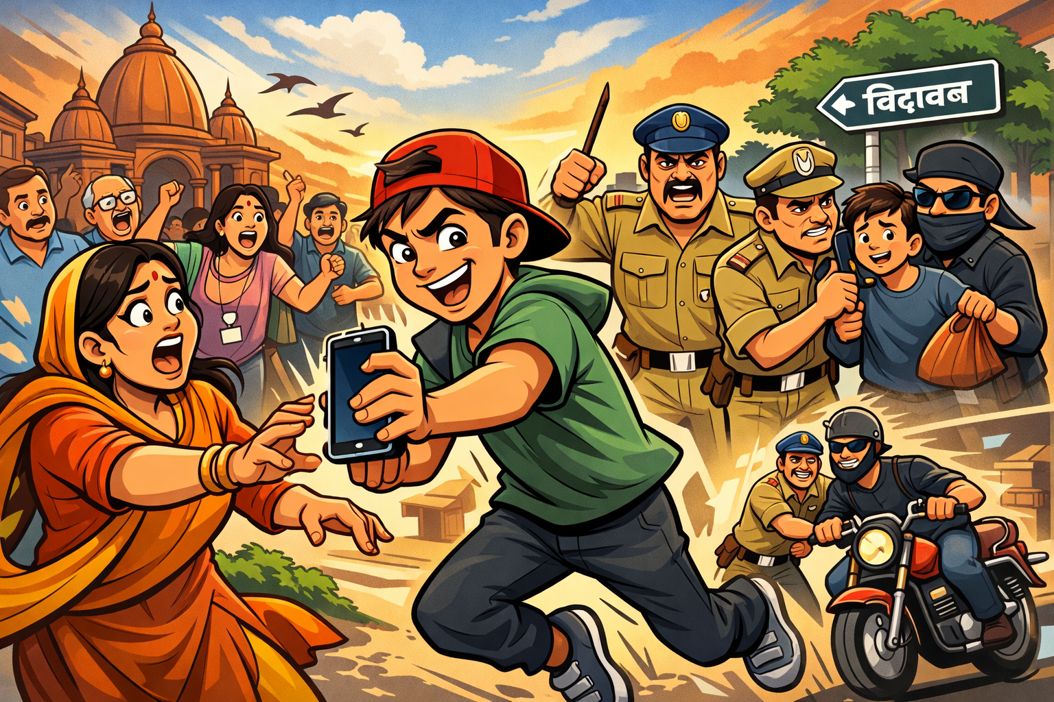 वृन्दावन में मोबाइल स्नेचरों का आतंक ! श्रद्धालुओं को बना रहे निशाना, पुलिस की सख्ती के बावजूद बेखौफ गैंग सक्रिय