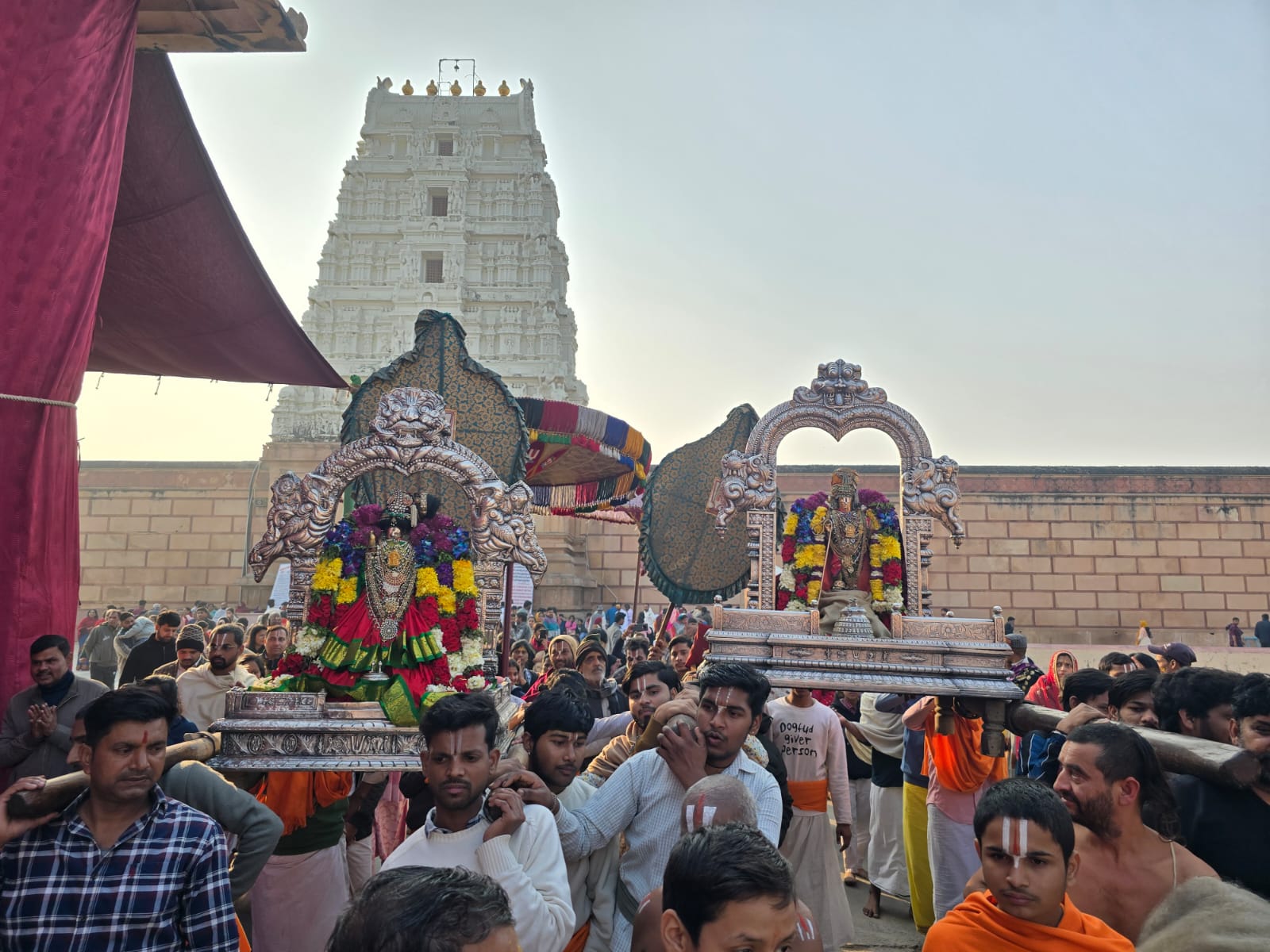 मकर संक्रांति पर श्री रंगनाथ मंदिर में हुआ गोदा–रंगमन्नार विवाहोत्सव, श्रद्धालु हुए भाव-विभोर
