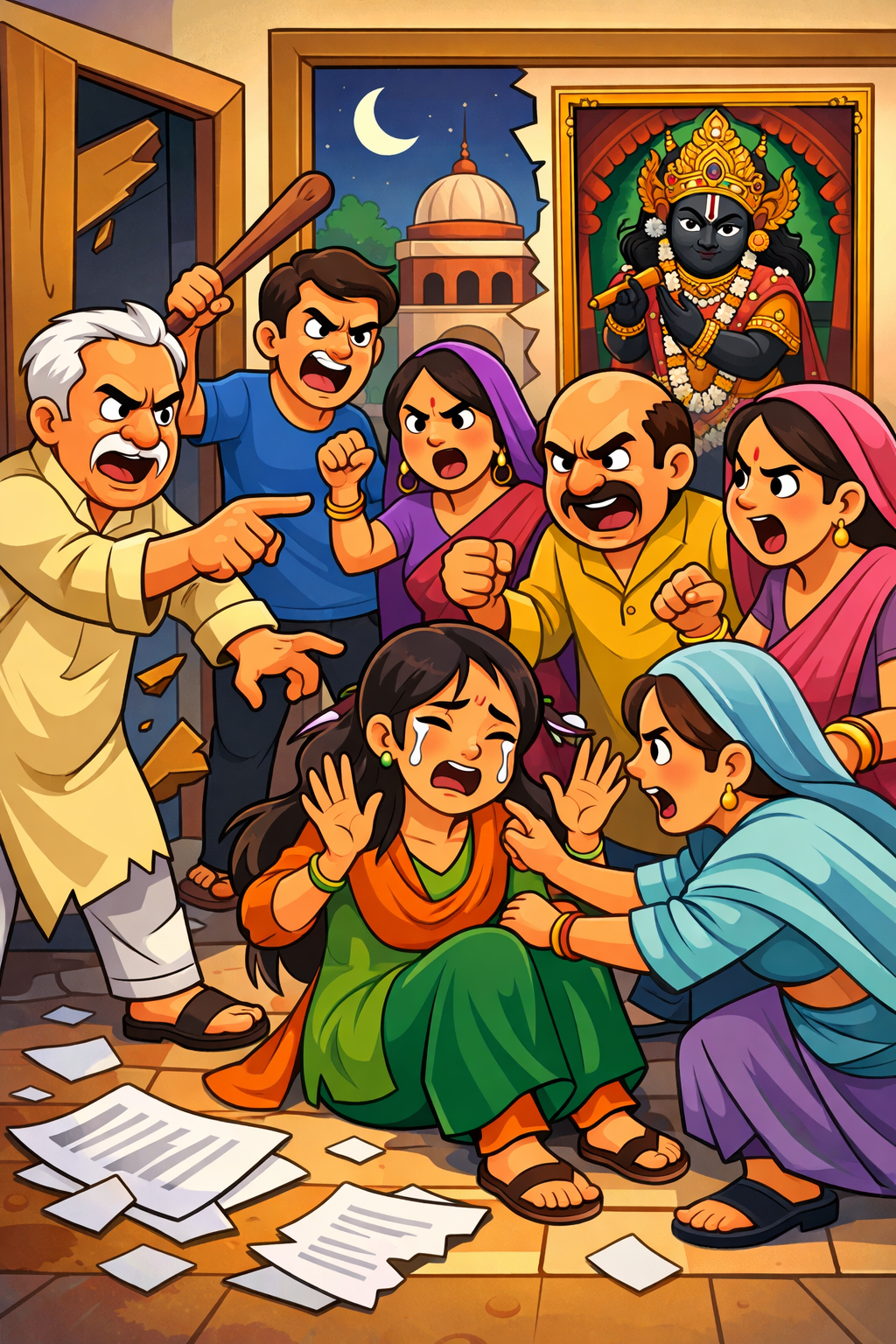 ठाकुर बांके बिहारी जी के नाम रजिस्ट्री बनी विवाद की जड़, मारपीट व धमकी का मुकदमा दर्ज