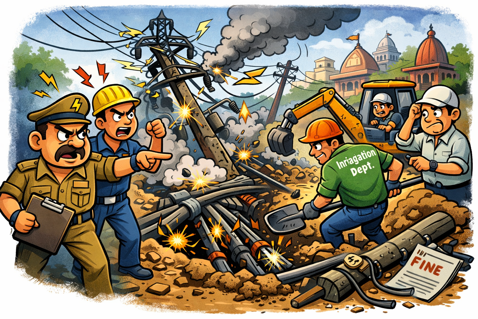 विद्युत आपूर्ति पर संकट, सिचाई विभाग के जेई के खिलाफ तहरीर